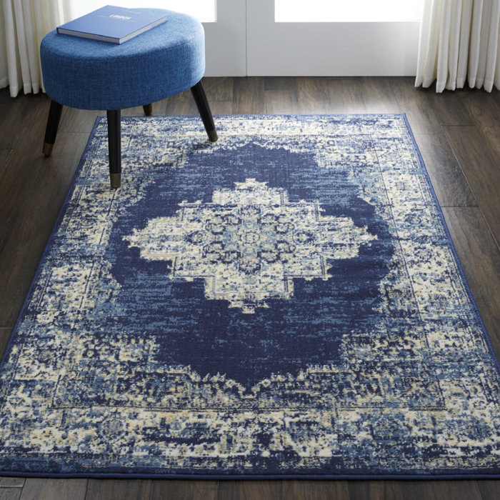 Charlton Home Susan Blue Area Rug & Reviews Wayfair.ca